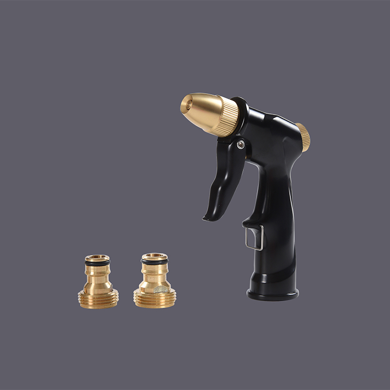 Bicos de mangueira de jardim com punho de pistola ajustável de metal